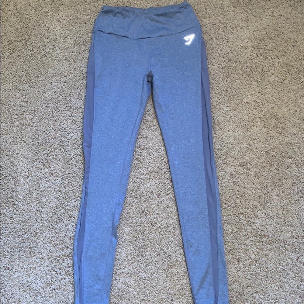 Blue/grey Gymshark Dry Leggings